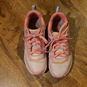 Girls Skechers Go Run Pink Sneakers Size 1.5